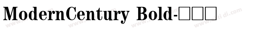ModernCentury Bold字体转换